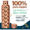 Copper Water Bottle 100% Pure Ayurvedic Copper BPA Free Leak Proof, Water Flask Kitchen Accessory Fancy Diamond Bottles