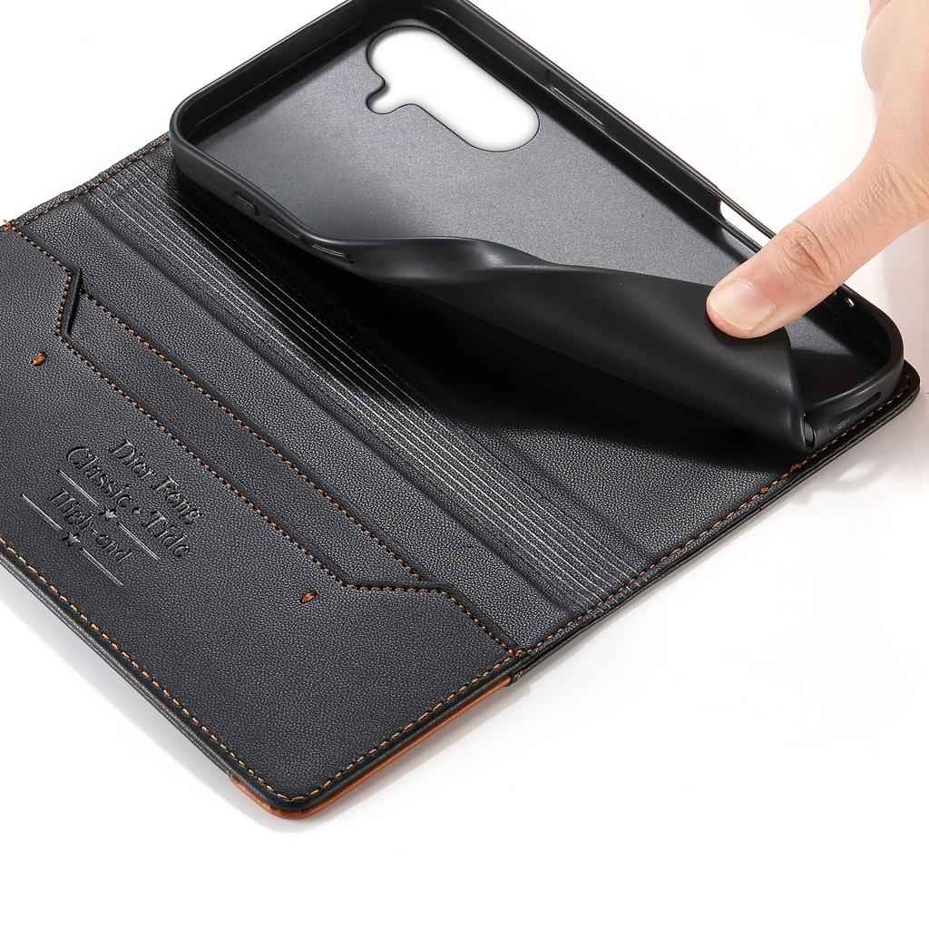 For Xiaomi Poco C61 4G/Redmi A3 4G Case Feather Imprint PU Leather Wallet Phone Cover