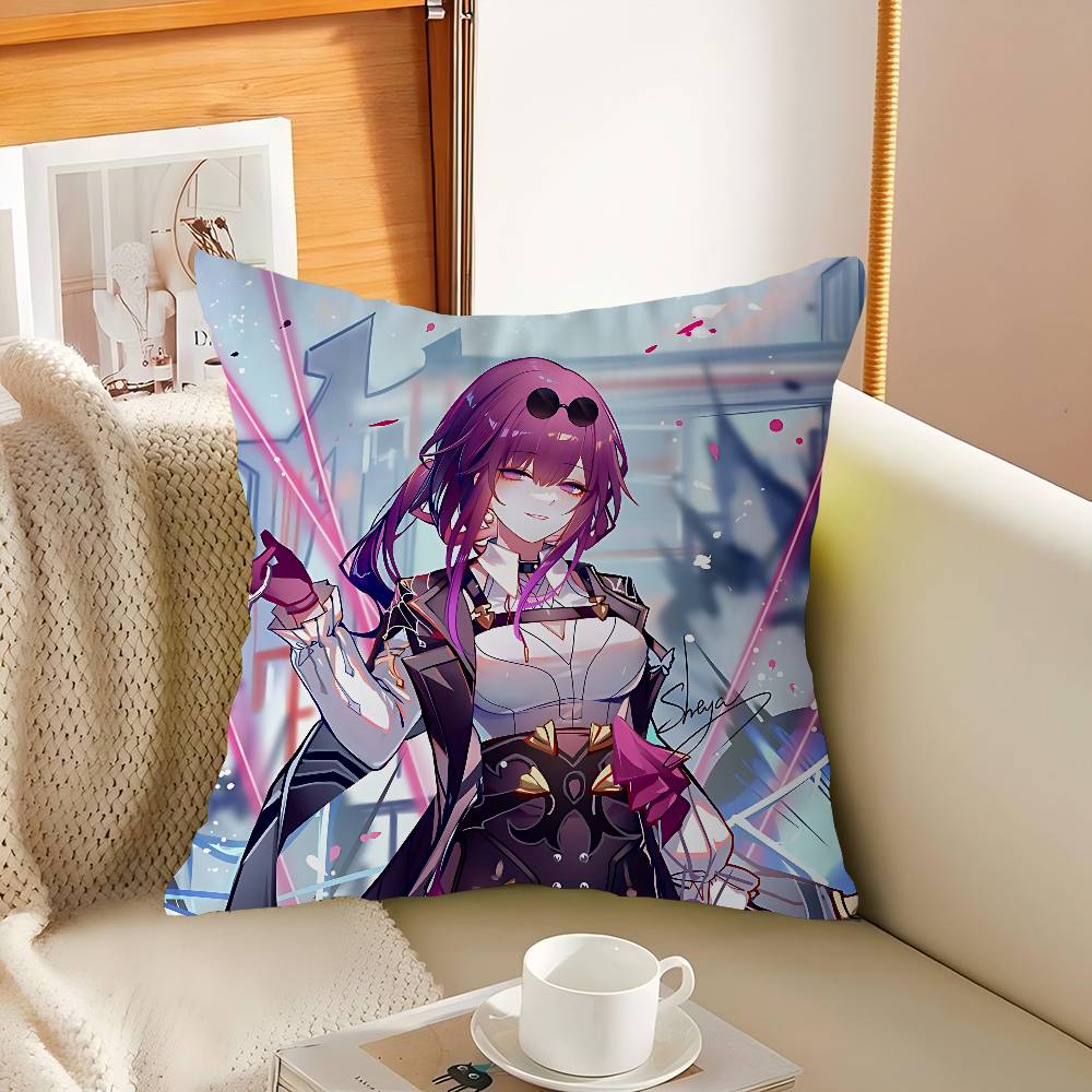 Honkai Star Rail Cartoon Cushion Cover Pillow Cover Decor Pillowcase Printed Cushion Case For Couch