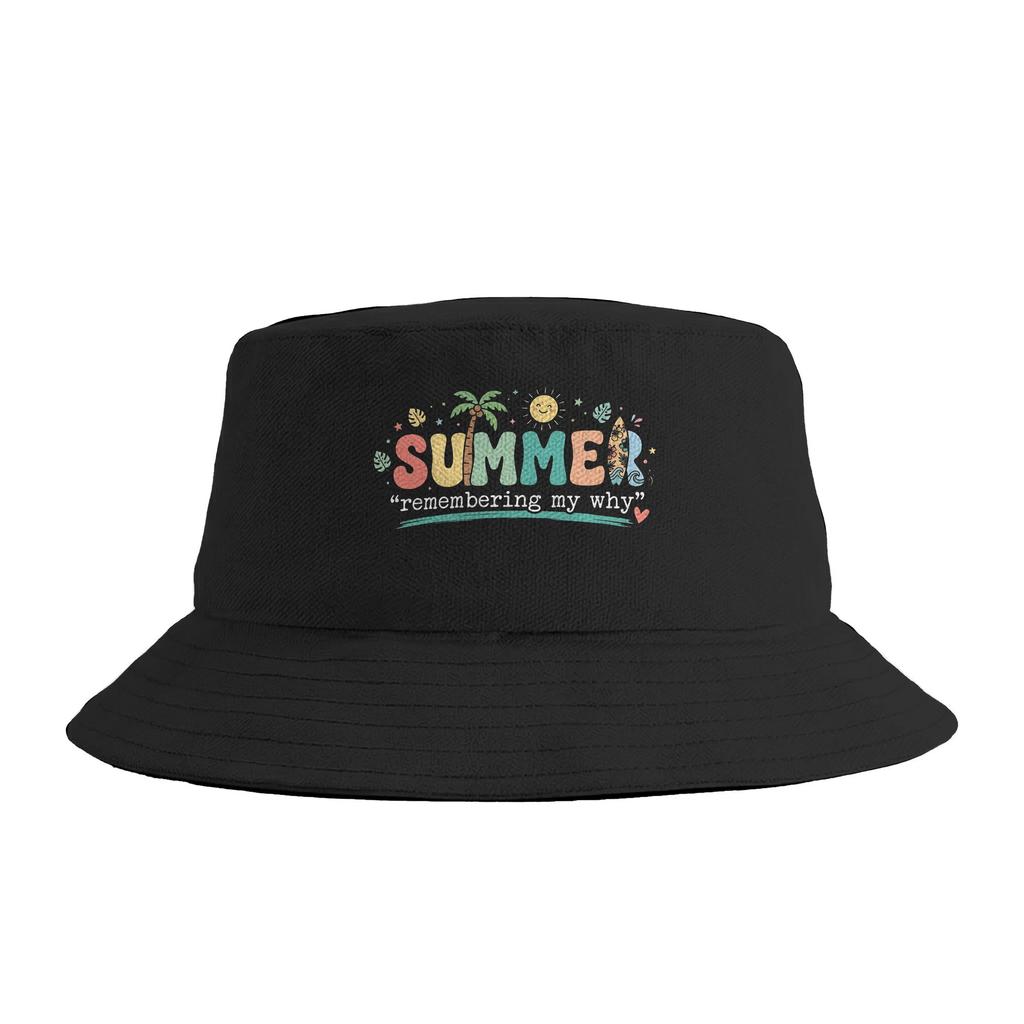 Summer Remembering My Why Bucket Hat Hip Hop FisherUnisex Caps For Couple Trendy Hunting Visor Hats Breathable Design Cap
