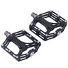 1 Pair Mountain Bike Pedals Universal Lightweight Titanium Alloy Road Bike Pedals for Road Mountain BMX MTB Bike Black