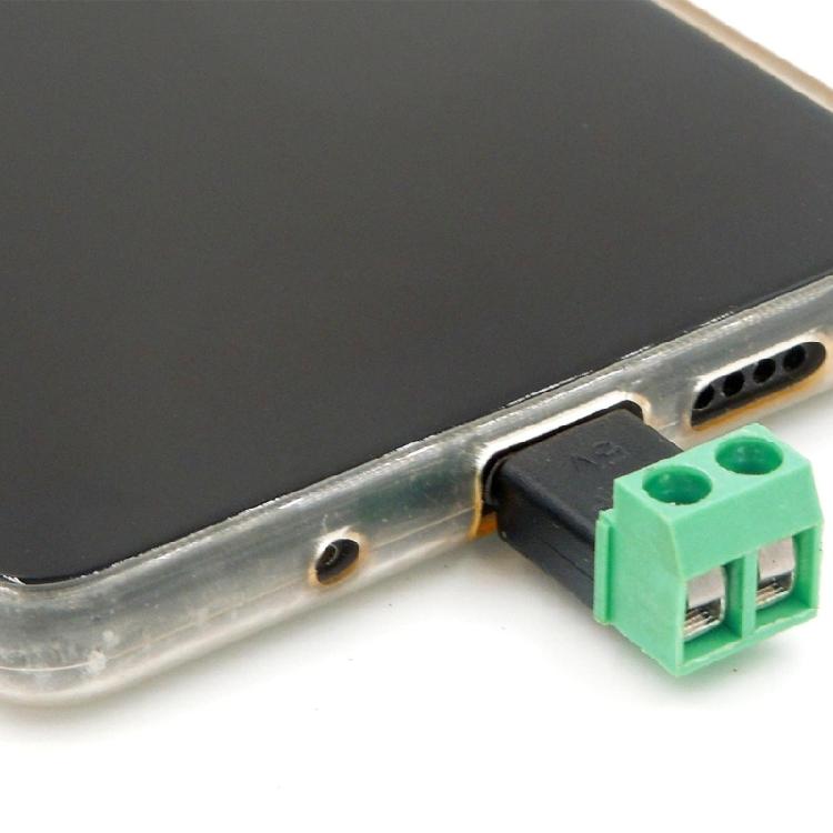 5V Power Transfer Connectors MicroUSB To 2Pin Terminals Charging Cable For Mobile Devices