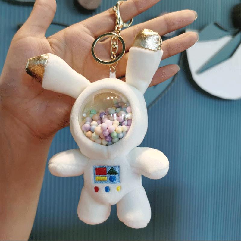 

Astronaut Cute Plush Bear Keychain Adorable Space Suit Backpack 15cm Charm WhiteRabbit