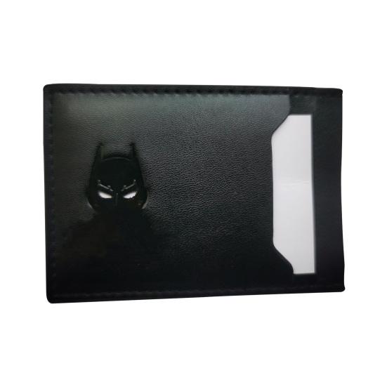 

Кошелек для ID Бэтмена Супергероя с вырезом для глаз, кошелек для карт Супергероя с 3 карманами, держатель для ID-карт для мужчин и женщин, подарок на день рождения чёрный