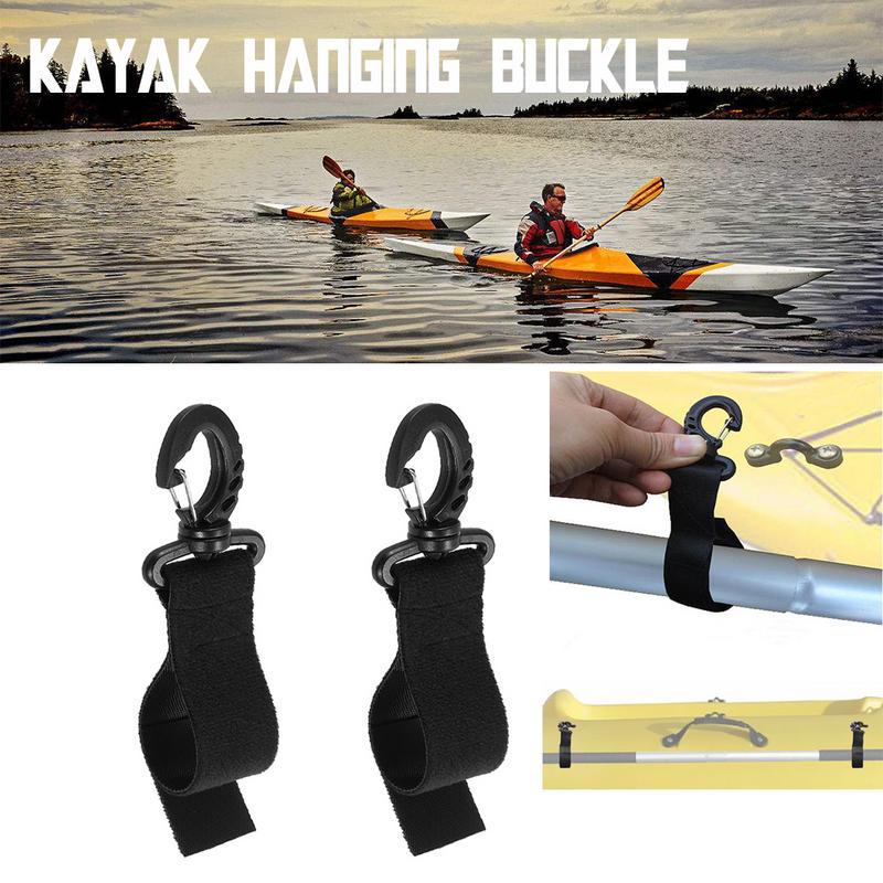 2pcs Nylon Paddle Clips Fishing Rod Holder Keeper Canoe Kayak Accessories