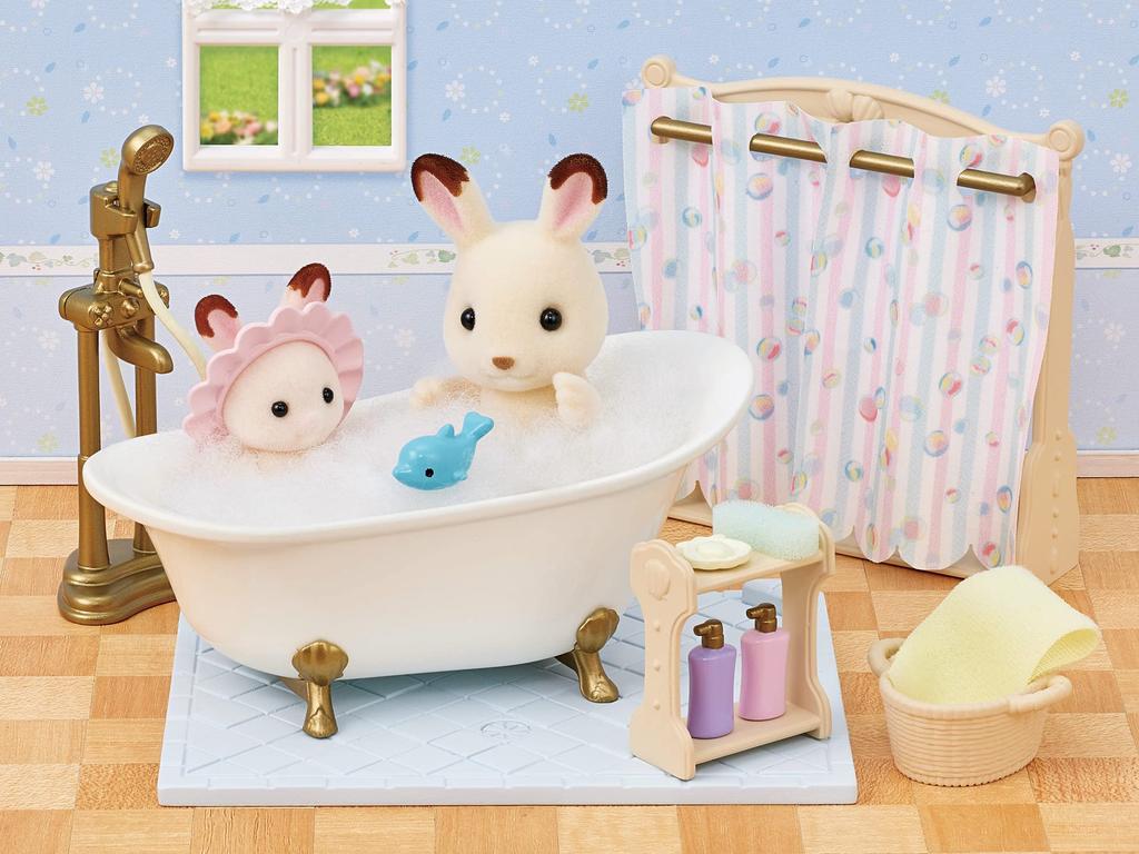 Sylvanian Families Möbel ST Mark Zertifizierung Für Kinder ab 3 Jahren Spielzeug Puppenhaus Sylvanian Families EPOCH [Bade-/Duschset] Ka-628