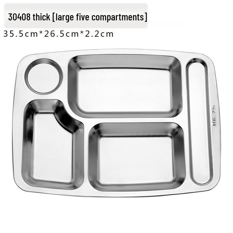 

Stainless Steel Compartmented Fast Food Tray