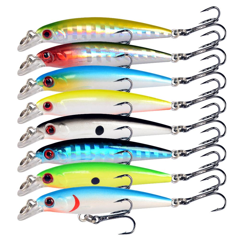 

5cm 3g 8Packaged slow-sinking soft bait Freshwater Stream Lure Suitable for species such as the mandarin fish, the mandarin catf 5cm 3g