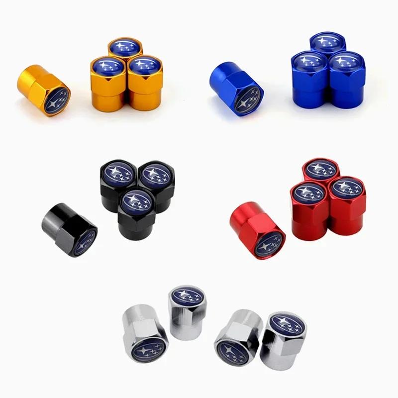 For Subaru STI Forester XV Outback Impreza Legacy WRX BRZ Tribeca Car Tire Airtight Valve Stem Cover WHheel Air Caps Decoration