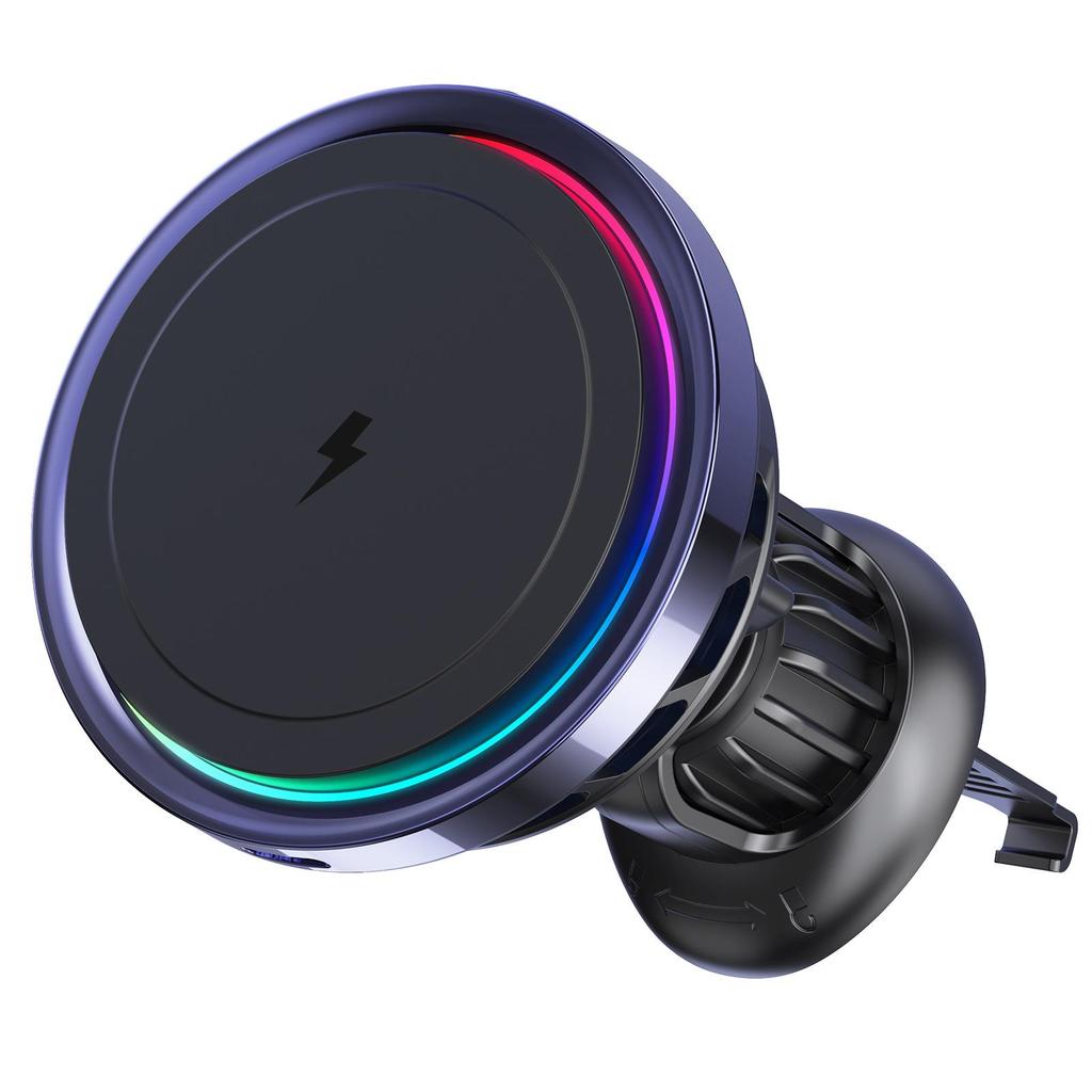 QI2 Magnetic Wireless Car Charger with LED Light and Fast Cooling