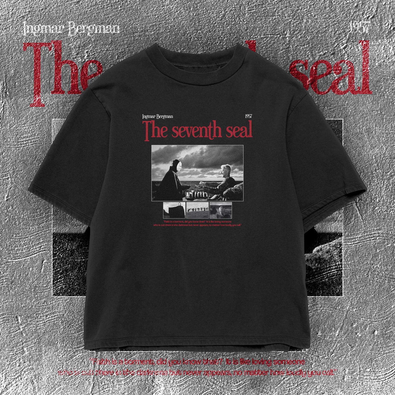 The Seventh Seal T-Shirt, Classic films Tee M