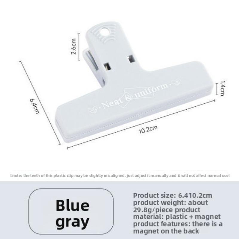 Clip per registro, clip magnetica colorata in plastica a coda lunga, strumento per ordinare documenti e fatture
