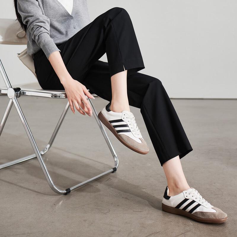 SOFSIL Women's High-Waist Straight-Leg Ankle Pants