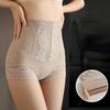 High Waist Seamless Shapewear Control Panties for Women Postpartum Slimming Briefs Everyday Wear Lace Design Body Shapers Women