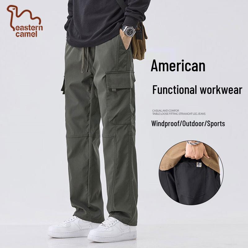 EASTERN CAMEL Men's Functional Straight Cargo Pants