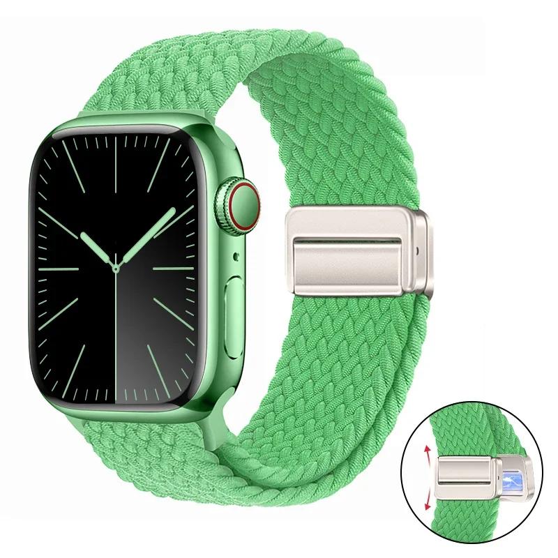 Nylon Bracelet for Apple Watch Band 10 9 8 7 46mm 42mm 45mm 41mm Ultra 2 49mm Strap for iWatch Series 6 5 4 3 SE 44mm 40mm Strap