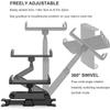Universal Car Headrest Tablet & Phone Mount - 360° Swivel, Customizable Angles, Stretchable Gooseneck - Securely Holds IPad, IPh