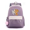Zaino in Tela Stampata Orsetto 26 Lettere dell'Alfabeto Inglese Cartella Scolastica Zaino Kawaii per Ragazza Zaino per Libri Borsa Scolastica Studente Regalo Teen