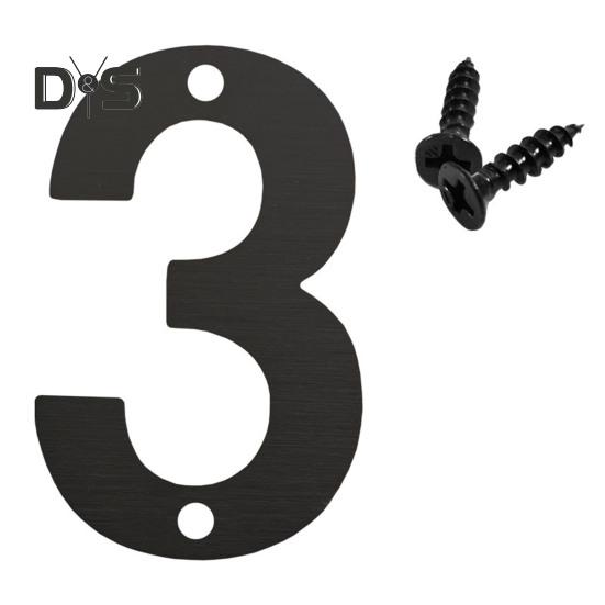 Schwebende Hausnummern für den Außenbereich, Adress- und Türnummern aus Edelstahl/Metall für Zuhause, Büro, Briefkasten, Hof