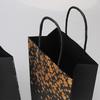 12pcs Kraft Paper Bags with Stylish Hotfoil Embossing Gift Packaging Bags for Weddings and Event Elegant Handbag