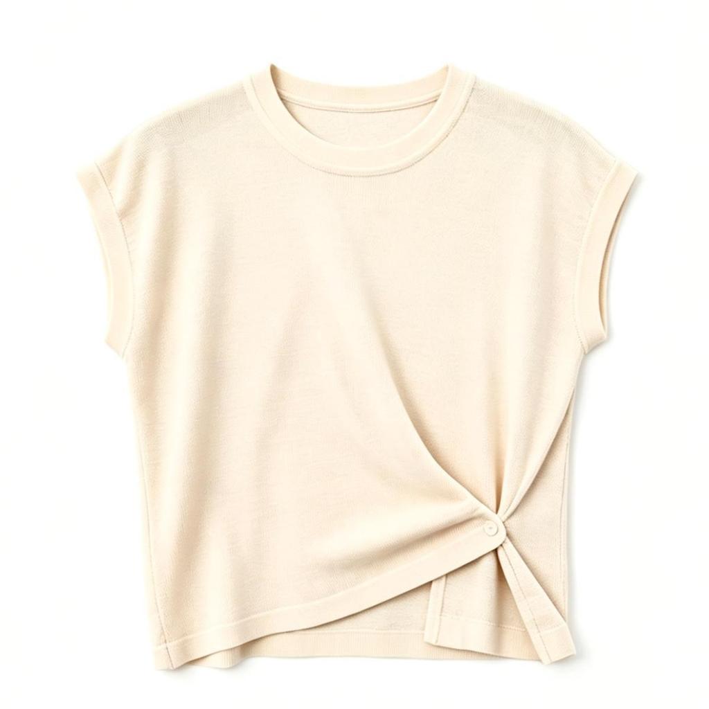 2026 Summer Minimalist Striped Side-Tie Knit Top
