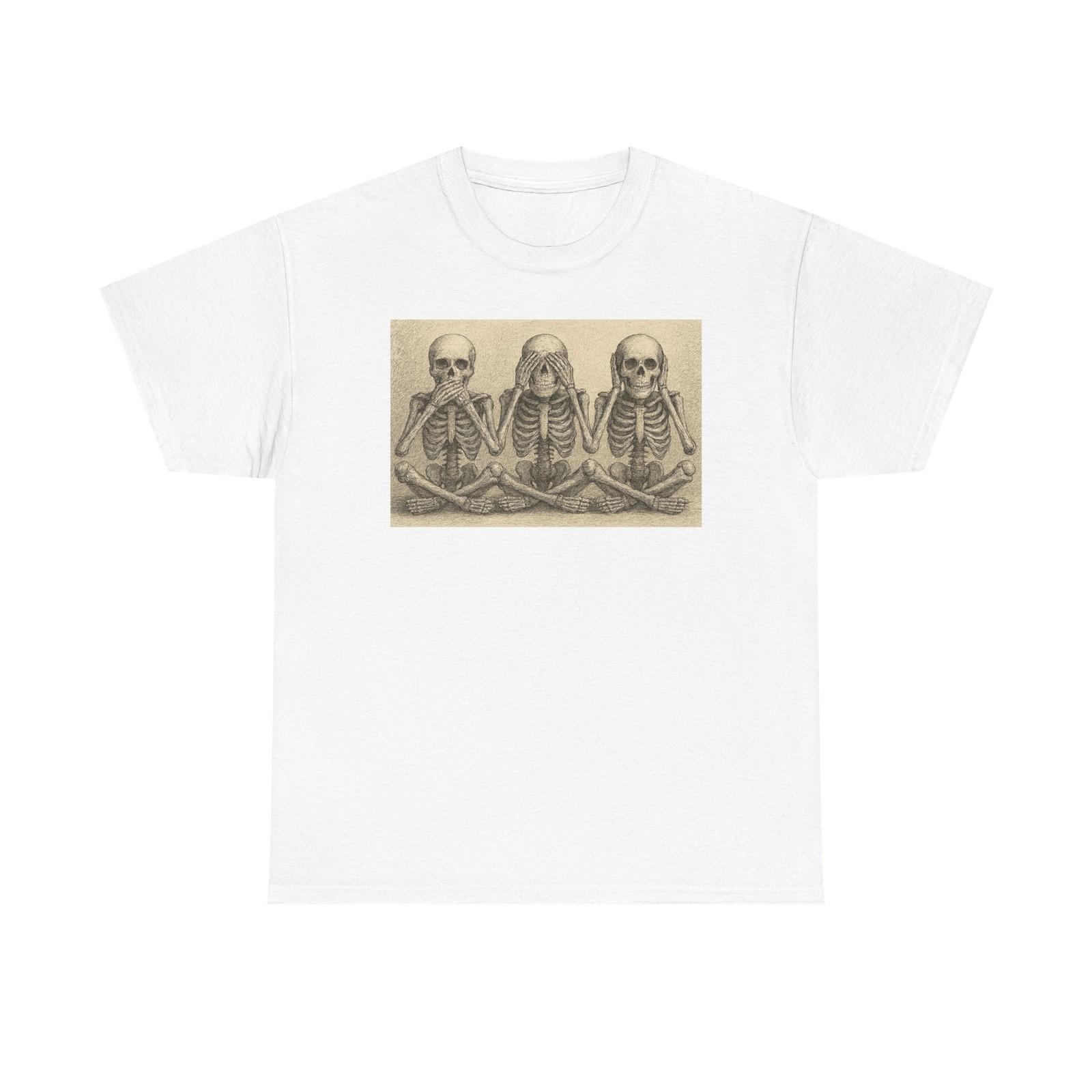Spooky Skeleton Yoga Tee for Halloween, Unisex Shirt, Halloween Gift, [...] S