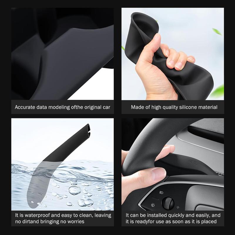 For Tesla Model Y Juniper Launch 2025 2026 8Pcs Car Wireless Charging Pad Silicone Cup Holder Window Lift Switch Button Panel
