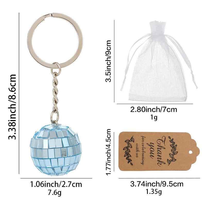 Reflective Disco Ball Keychain Pendant - Small Gift