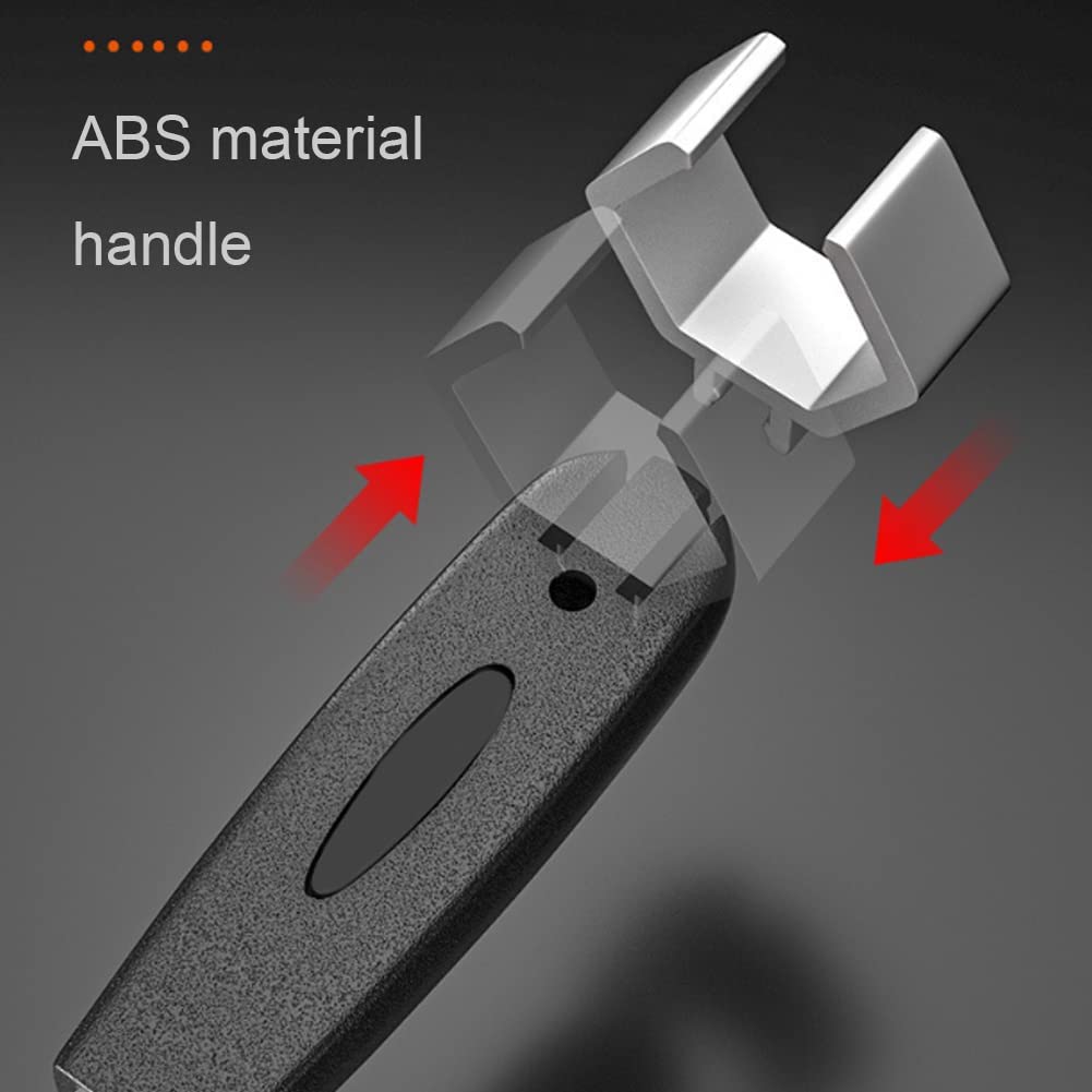 ABBY-5Pcs Bathroom Wrench Multifunctional Adjustable Wrench Tap Spanner Wide Opening Spanner With Replacement Head