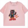 YouYou Girls' Cartoon Antibacterial Short-Sleeve T-Shirt