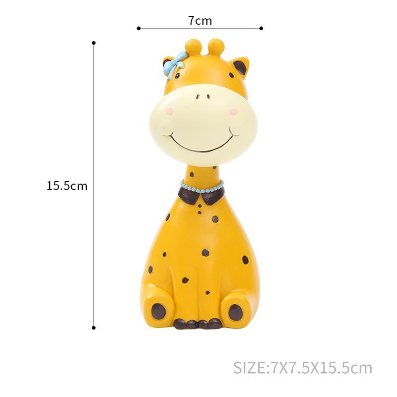 Lovely Giraffe Eye Frame Resin Display Frame Storage Rack Craftsmanship Family Creative Ornaments Decoration Home Decor