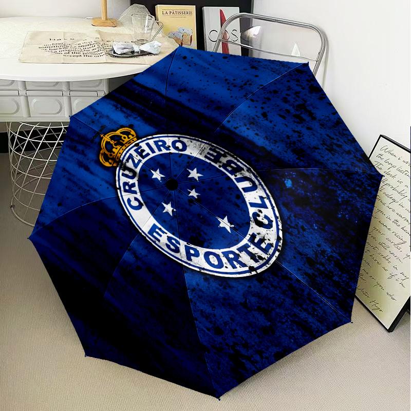 1PC Fc Esporte Printed Umbrella Folding umbrella, automatic umbrella 8-Frame for Travel, camping Fan gifts Christmas Gifts