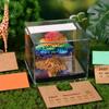 Space-saving 3D Tear-away 2027 Desk Calendar with LED Light for Neat Desks