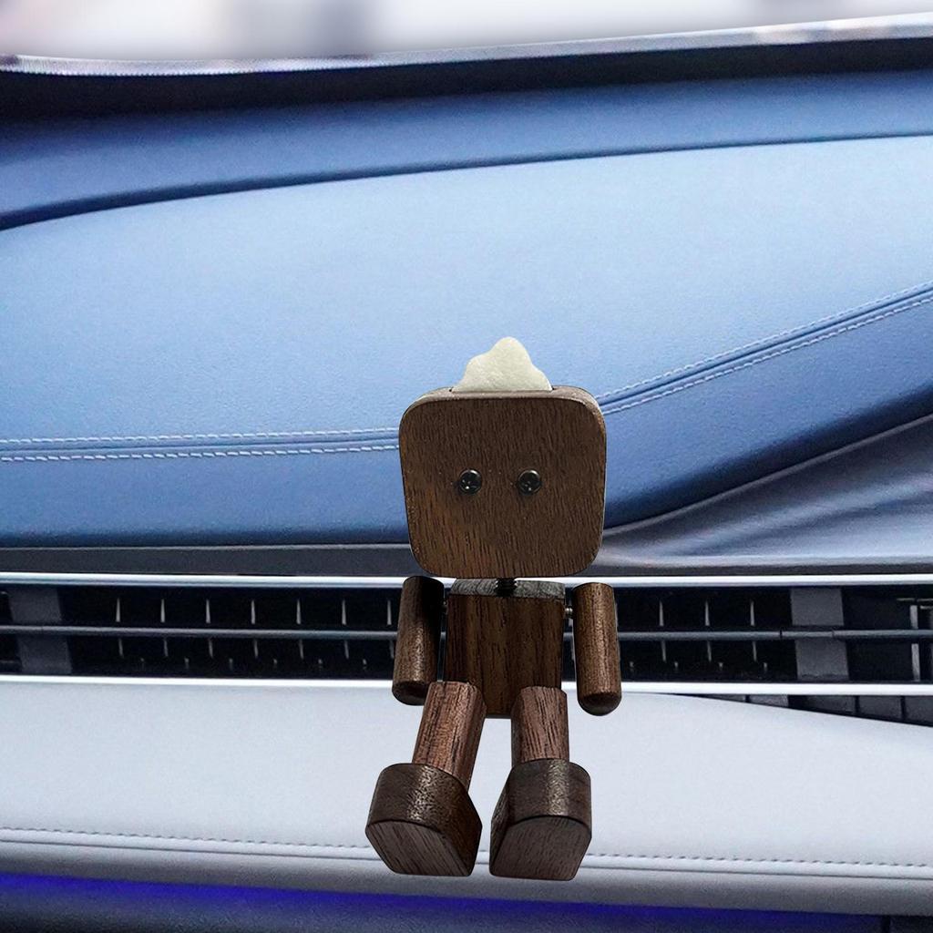 Auto Armaturenbrett Dekoration Schüttelfüße Puppe Ornament Kreatives Geschenk Handwerk Holzfigur Auto