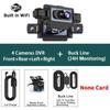 4-Channel 360° Dash Cam for Cars – WiFi APP, 1080P, 4 Camera Lenses, Rear View, Video DVR