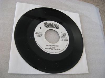 7inch Record MICHAEL PALMER - 82 And Dreamin' / Wild In The Stree RR110 ROLLTOP Canada Country/Folk Used