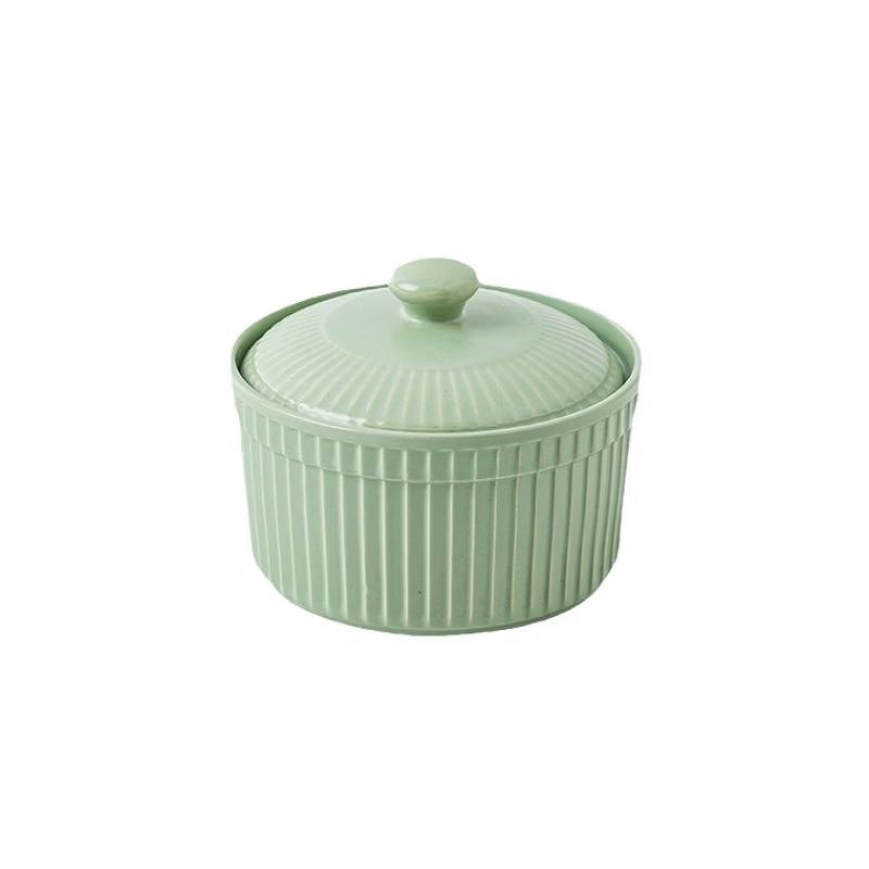 ZISIZ Ceramic Double Boiler Stew Pot Set