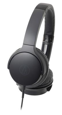 Audio-technica SoundReality Tragbare On-Ear-Kopfhörer, Schwarz, ATH-AR3 BK