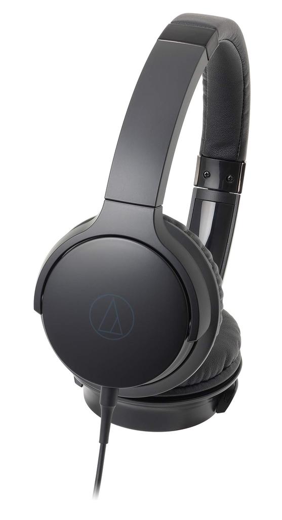 audio-technica SoundReality Portable On-Ear Headphones, Black, ATH-AR3 BK