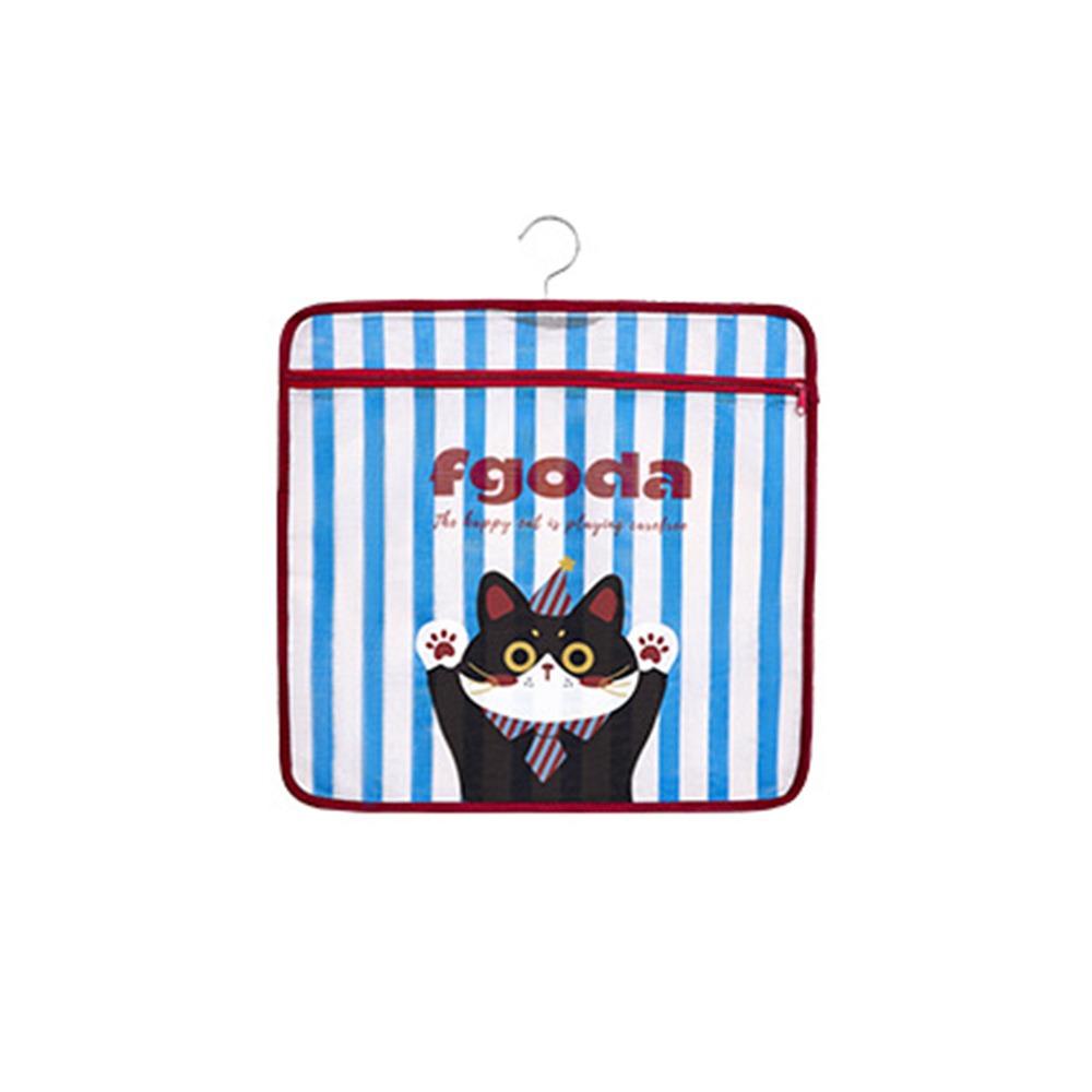 

Large Capacity Mesh Storage Bag Multi-layer Wardrobe Organizer New Net Bag Blue-S