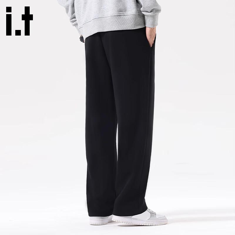 Fingercroxxit Men's Heavyweight Straight-Leg Casual Pants