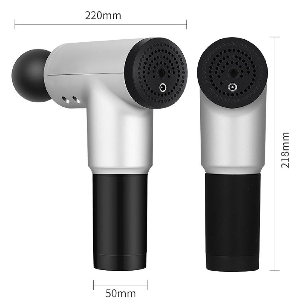 6 Gears 4 Heads 3300r/min  Therapy Massage Guns Muscle Massager Pain Sport Massage Machine Relax Body Slimming Relief