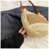 Simple Weave Tote Bag Fashion Summer Beach Straw Handbag Casual Bohemian Shoulder Bag  Beach