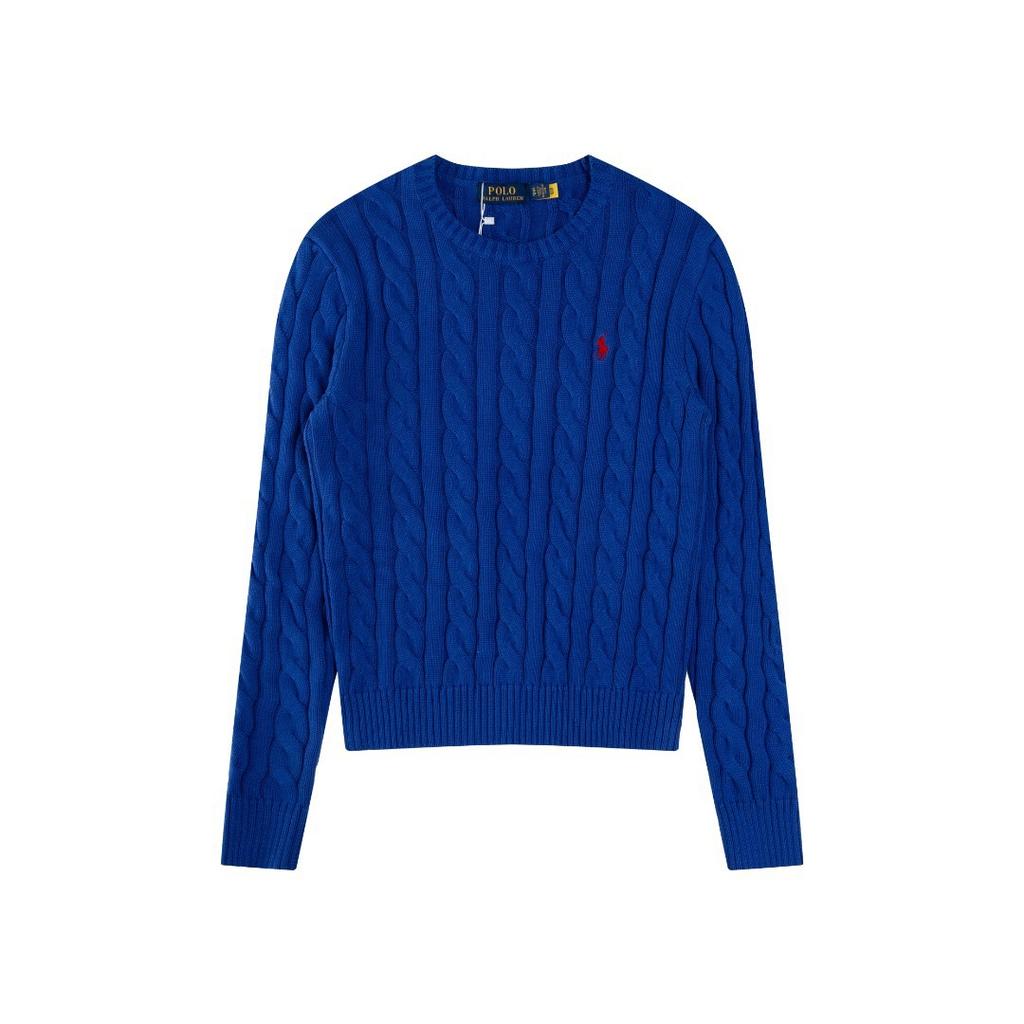 ZYLLO Classic Knitted Round Neck Sweater Embroidered Autumn Winter Trendy New Sweater