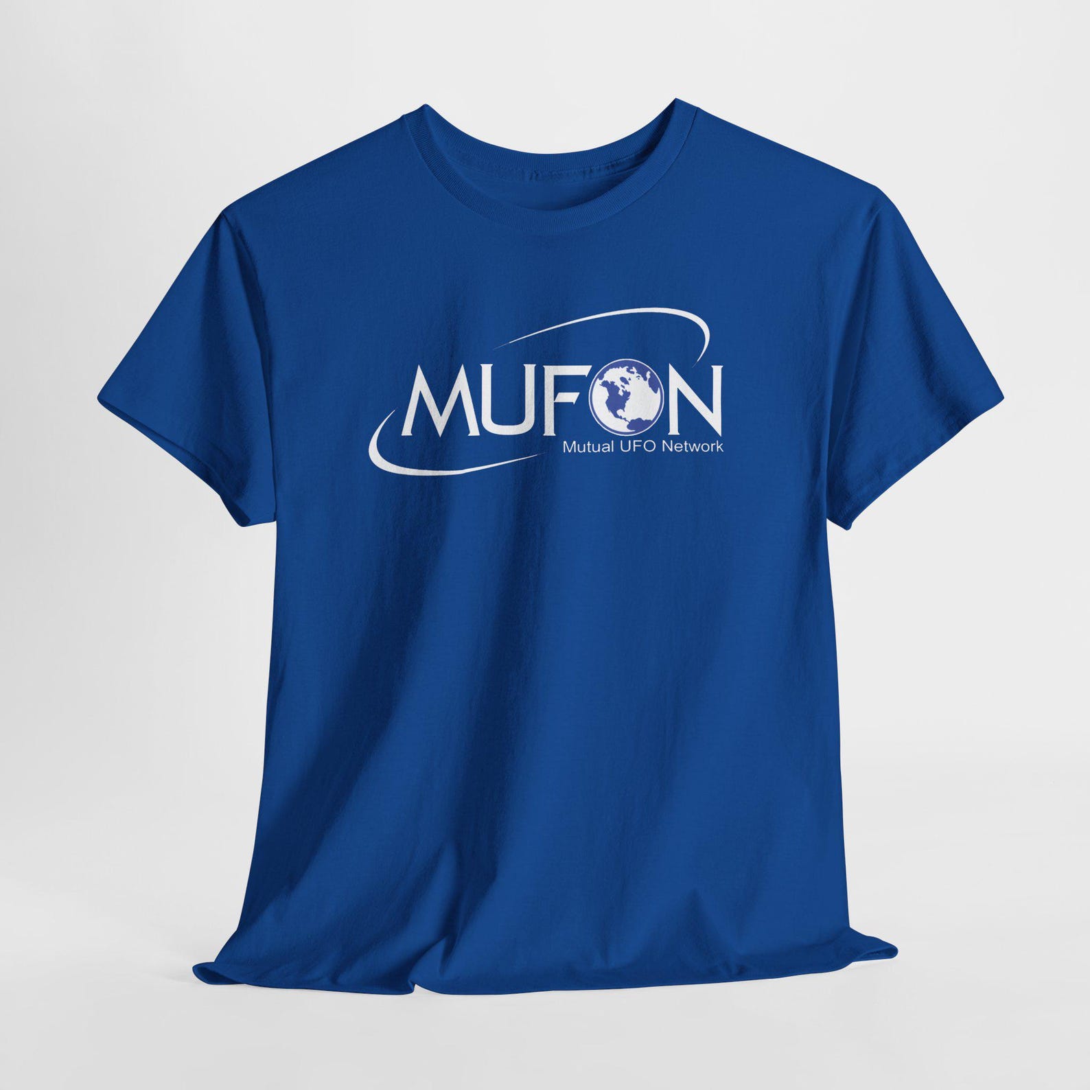 MUFON Mutual UFO Network Logo Men s Navy Blue Tees T-Shirt Size S-5XL XL
