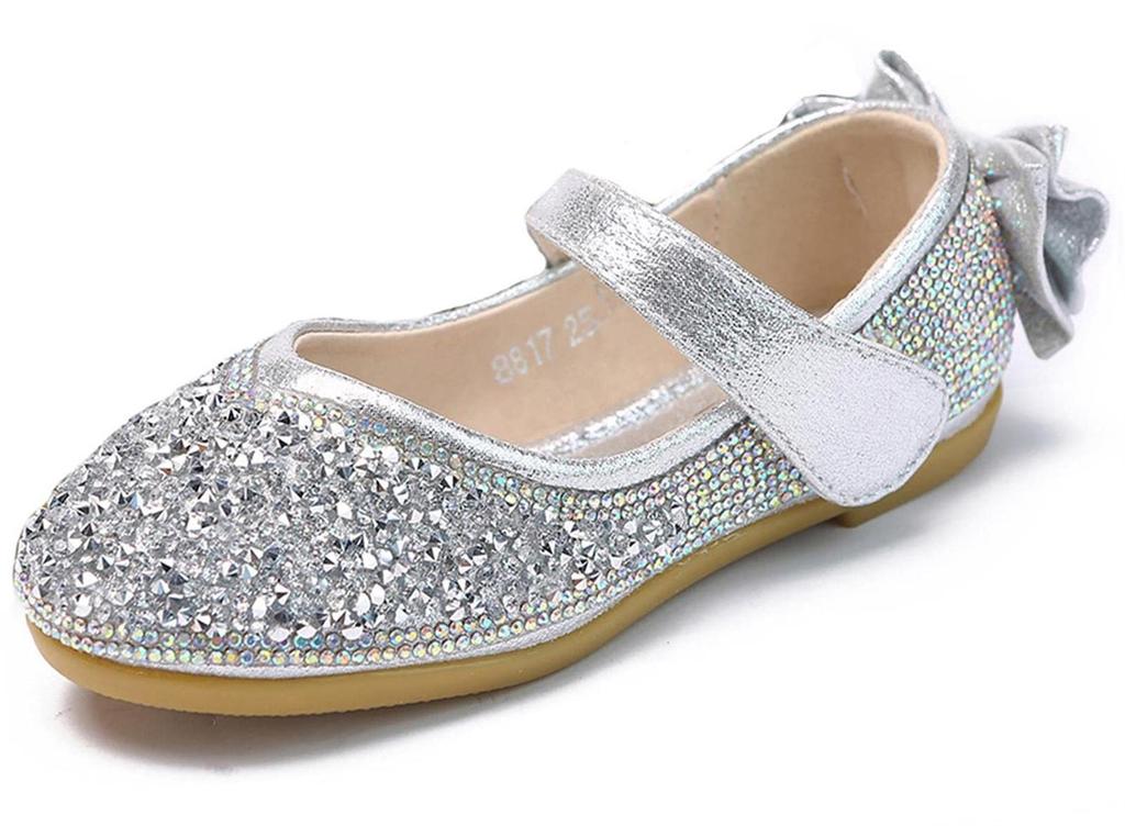 DADAWEN Formal Shoes for Dress Ribbon Princess Birthday 21cm Girls, Shoes, Kids, Girls, Decoration, Diamond, Shoes, Ceremony, Recital, Wedding, Gift,