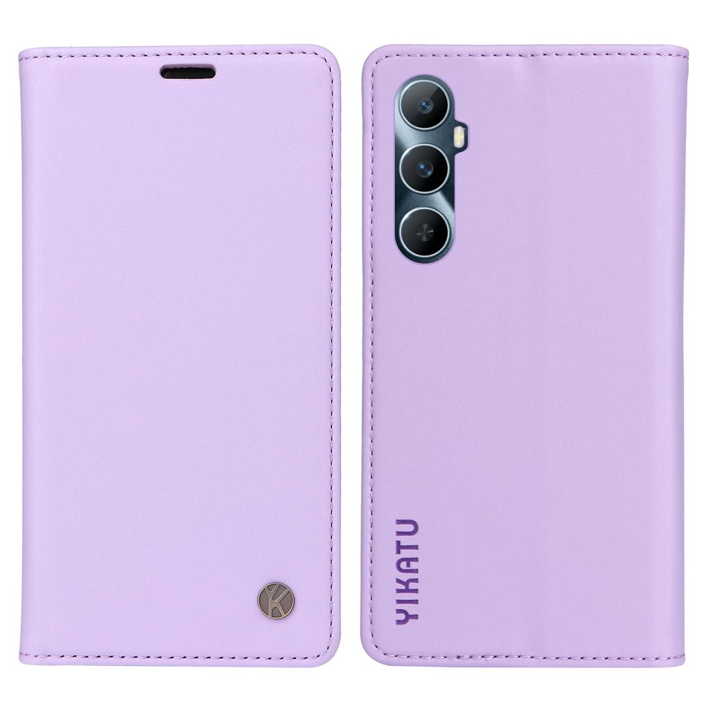 YIKATU YK-001 For Realme C65 4G Case Anti-Scratch Leather Wallet Phone Cover