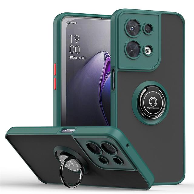 Magnet Matte Case For Oppo Reno 8 7 Z Find X5 Pro Lite A52 A92 A72 A73 A16 A16K A76 A5 A9 2020 5G Shockproof Hard Cover Funda