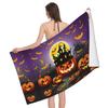 Halloween Beach Towel Microfiber Bath Towels Quick Dry Towel for Swimmers Sand Proof Beach Towels for Hotel Gym Spa Yoga Sports
