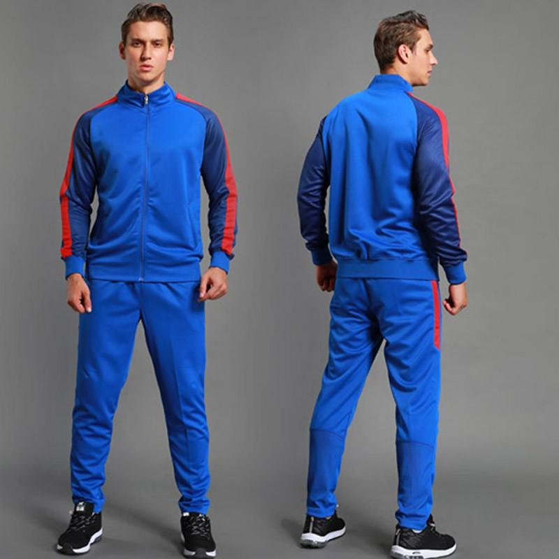 Unisex Long Sleeve Soccer Training Kit Set Men Women Teens Winter Sportswear